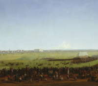 Bild vom Pferderennen.