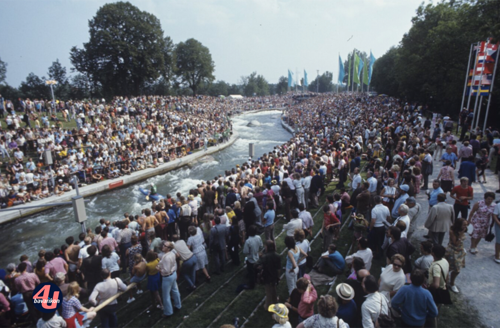 Kanuwettbewerbe im Eiskanal Augsburg