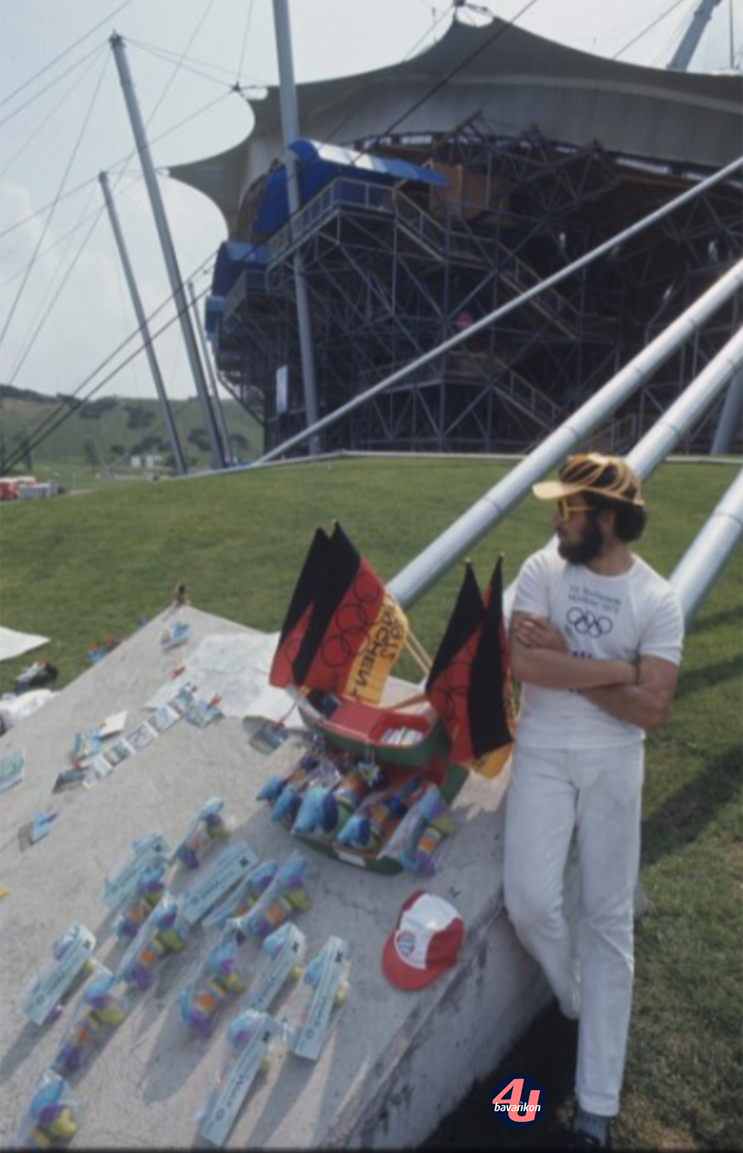 Souvernirverkäufer im Olympiapark